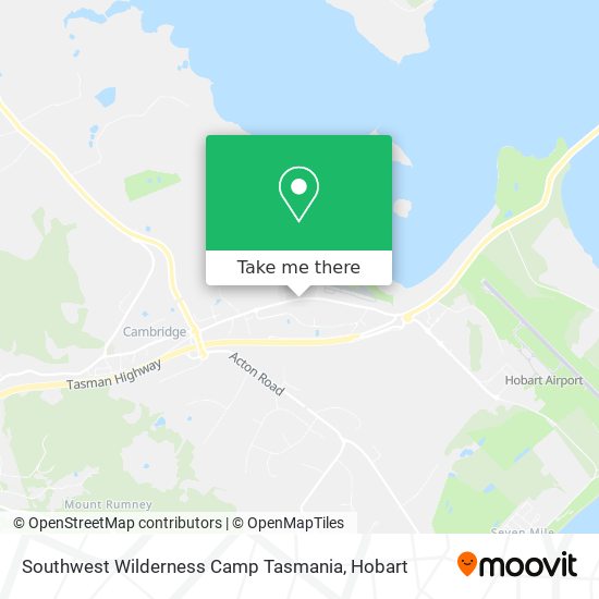 Southwest Wilderness Camp Tasmania map