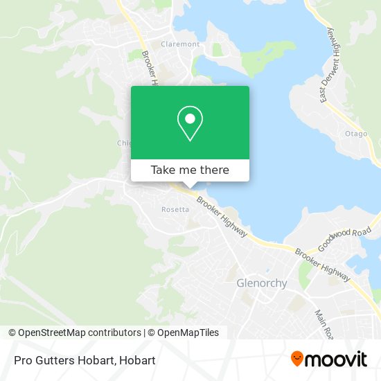 Mapa Pro Gutters Hobart