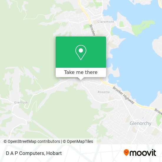 D A P Computers map