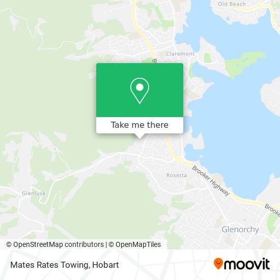 Mapa Mates Rates Towing