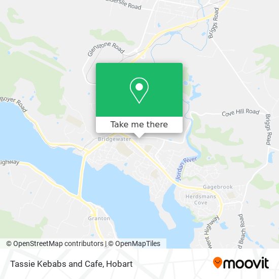 Tassie Kebabs and Cafe map