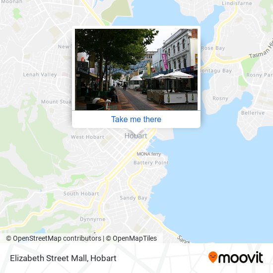 Elizabeth Street Mall map