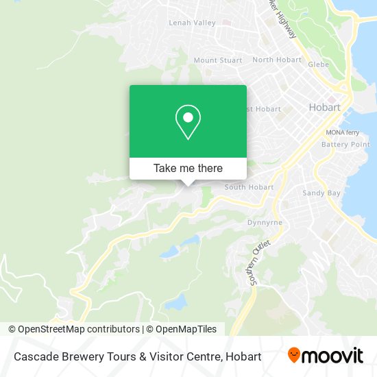 Cascade Brewery Tours & Visitor Centre map