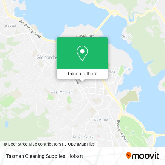 Tasman Cleaning Supplies map