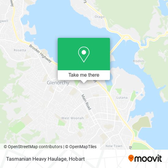 Tasmanian Heavy Haulage map