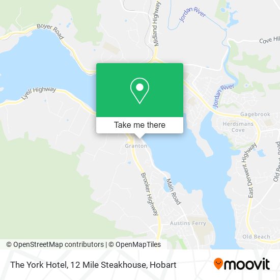 The York Hotel, 12 Mile Steakhouse map