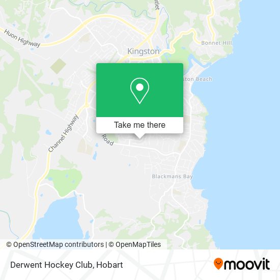 Mapa Derwent Hockey Club