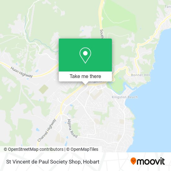 St Vincent de Paul Society Shop map