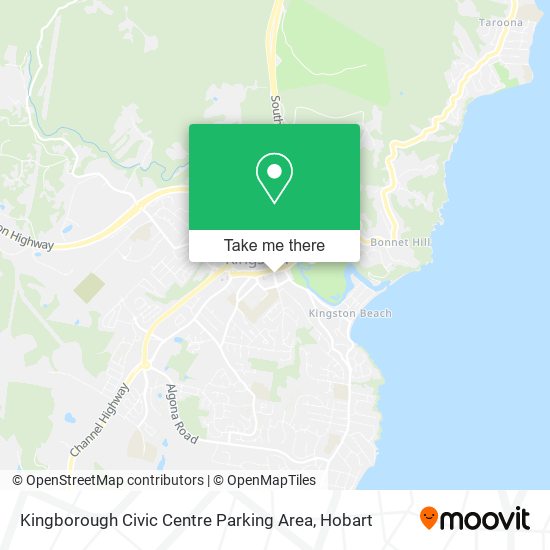 Mapa Kingborough Civic Centre Parking Area