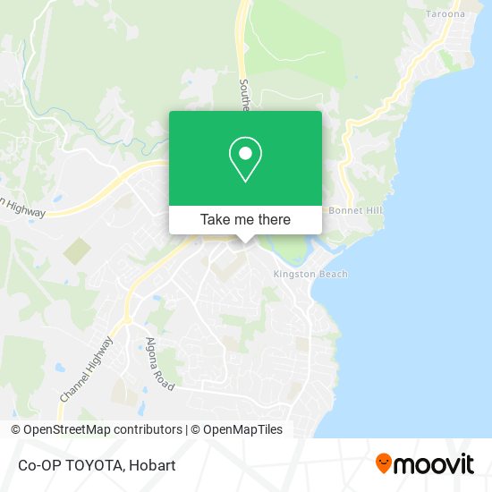 Co-OP TOYOTA map