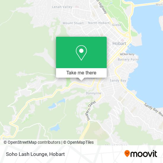 Soho Lash Lounge map