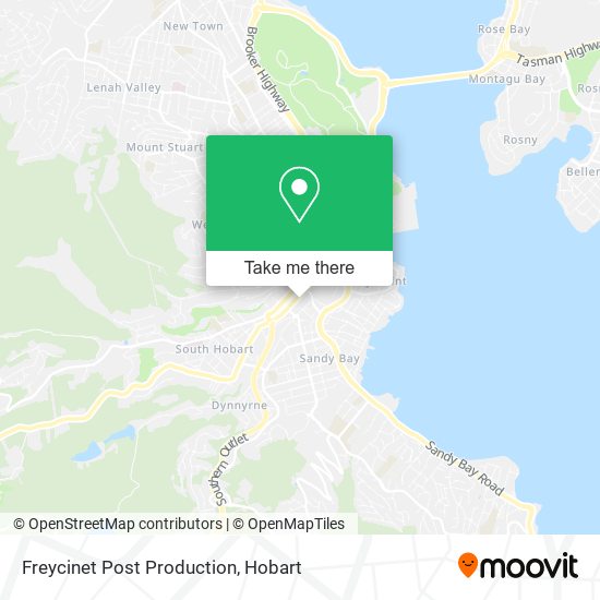 Freycinet Post Production map