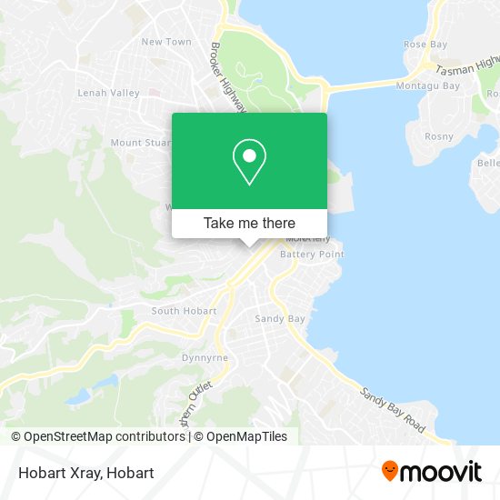 Hobart Xray map