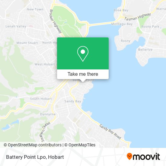 Mapa Battery Point Lpo