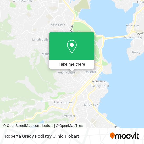 Roberta Grady Podiatry Clinic map