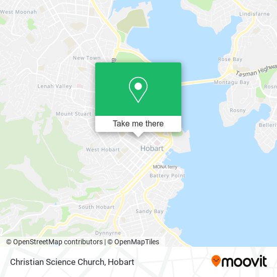 Christian Science Church map