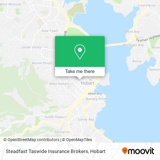Mapa Steadfast Taswide Insurance Brokers