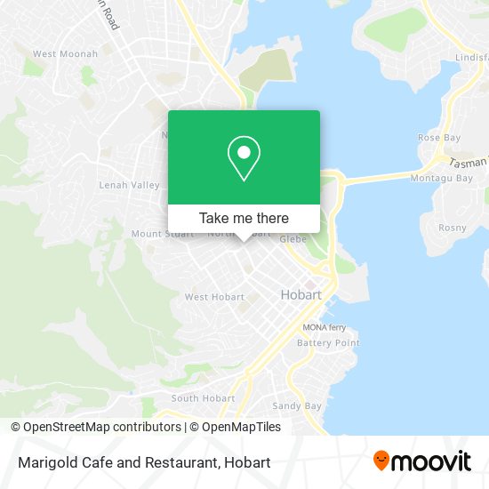 Marigold Cafe and Restaurant map