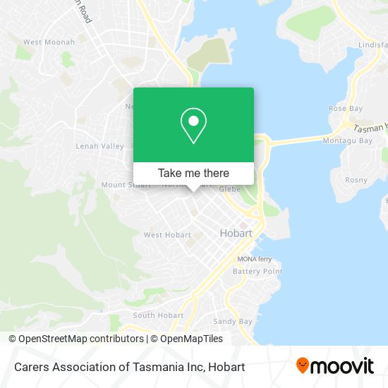 Mapa Carers Association of Tasmania Inc