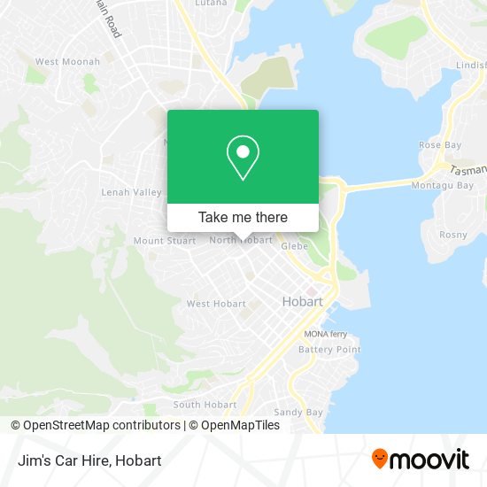 Jim's Car Hire map