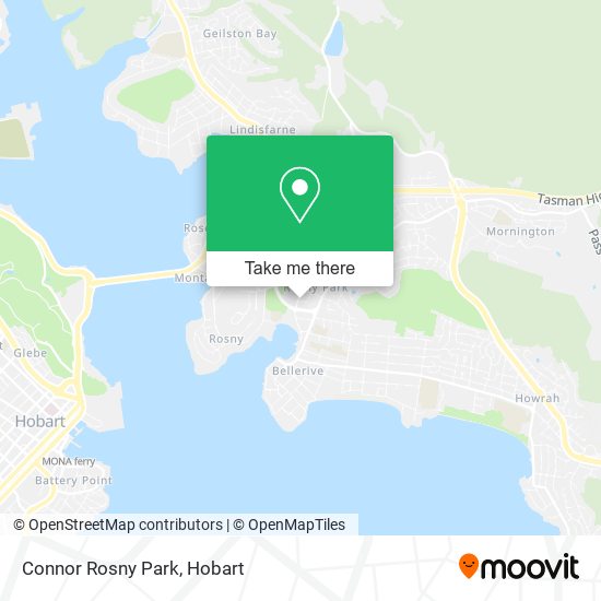 Mapa Connor Rosny Park