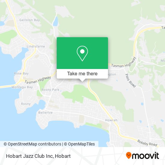 Mapa Hobart Jazz Club Inc