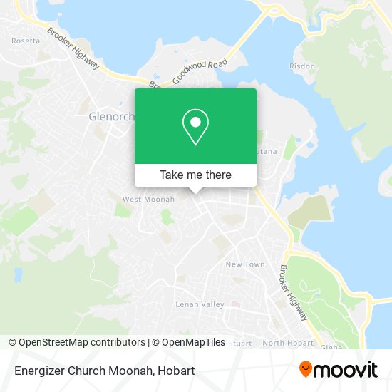 Energizer Church Moonah map