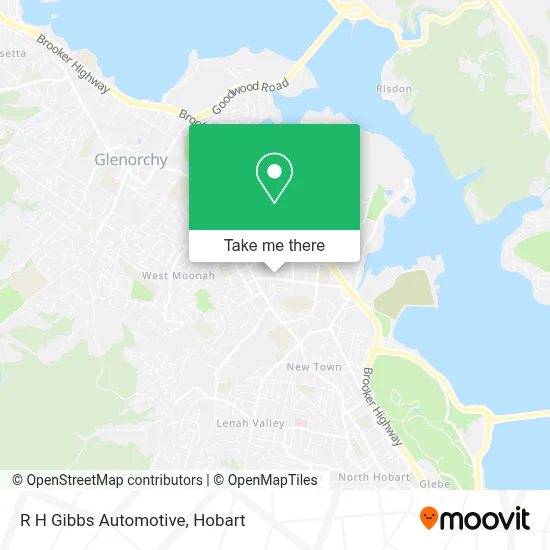 Mapa R H Gibbs Automotive
