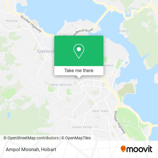 Ampol Moonah map