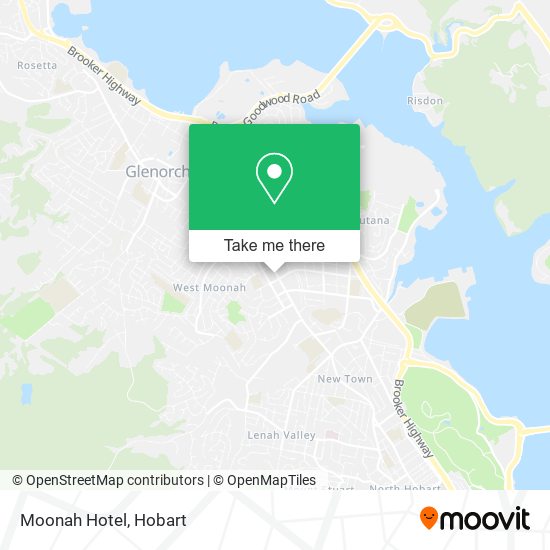 Moonah Hotel map