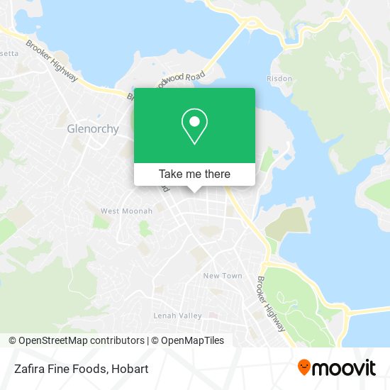 Zafira Fine Foods map