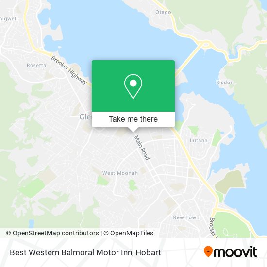 Best Western Balmoral Motor Inn map