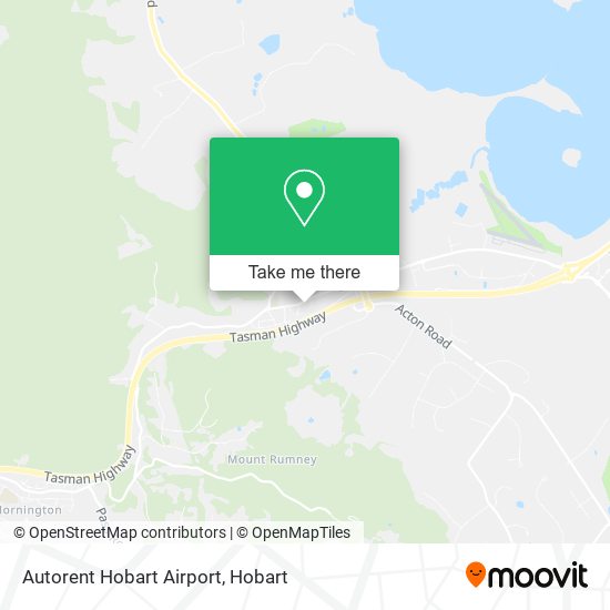 Autorent Hobart Airport map