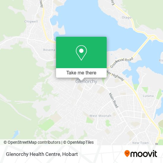 Mapa Glenorchy Health Centre