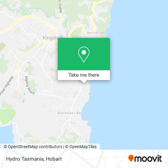 Hydro Tasmania map