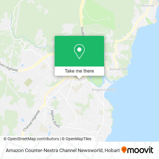 Amazon Counter-Nextra Channel Newsworld map