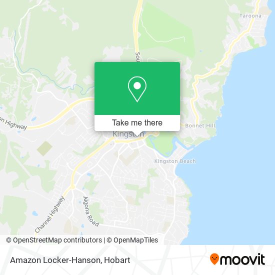 Amazon Locker-Hanson map