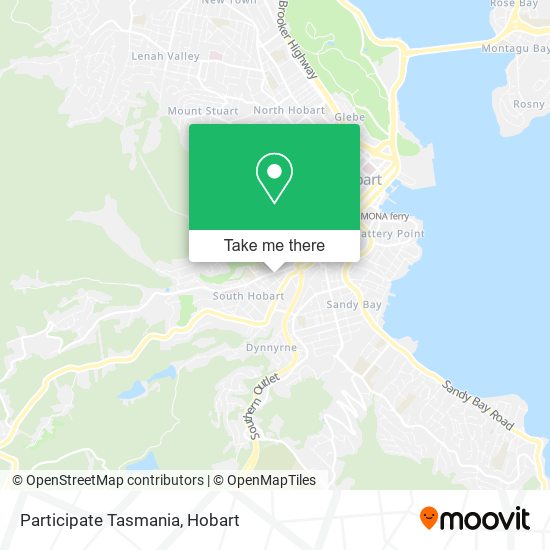 Participate Tasmania map