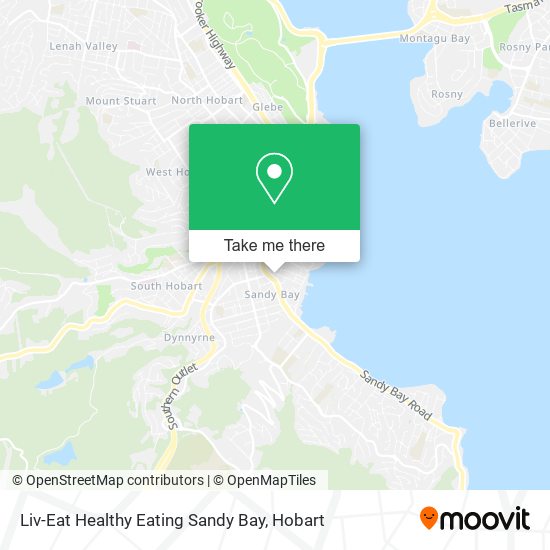 Mapa Liv-Eat Healthy Eating Sandy Bay
