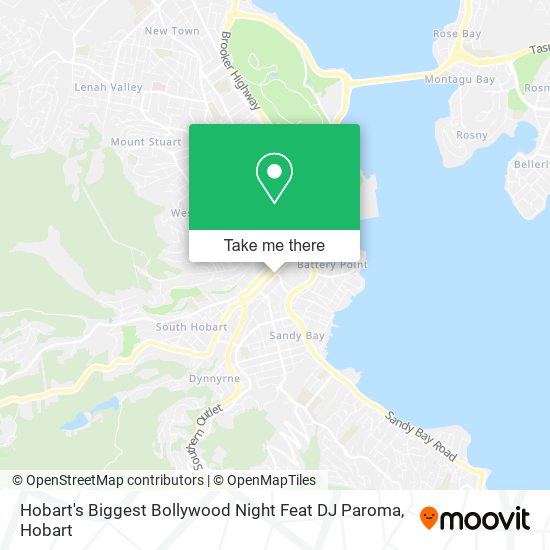 Mapa Hobart's Biggest Bollywood Night Feat DJ Paroma