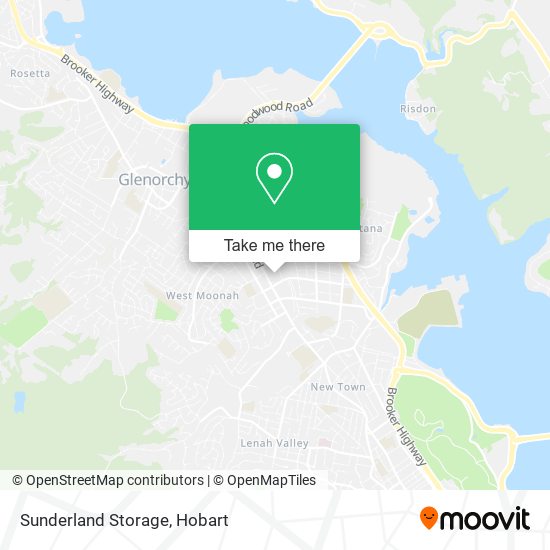 Sunderland Storage map