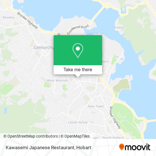 Mapa Kawasemi Japanese Restaurant