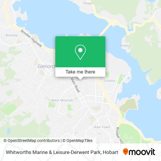 Mapa Whitworths Marine & Leisure-Derwent Park