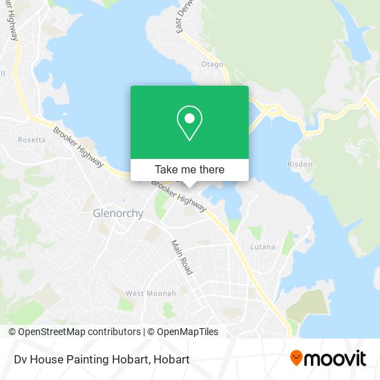Dv House Painting Hobart map