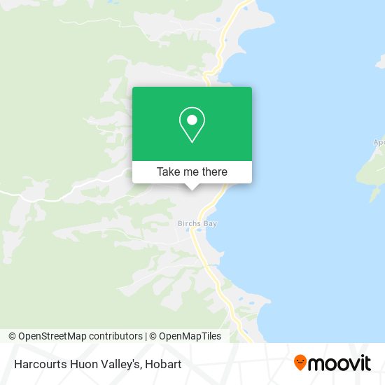 Harcourts Huon Valley's map