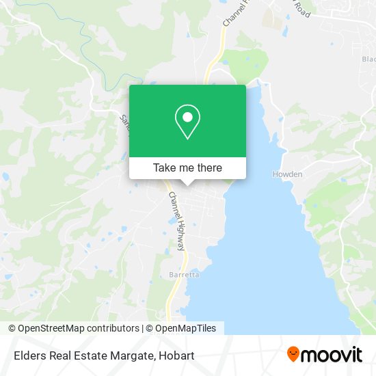 Mapa Elders Real Estate Margate