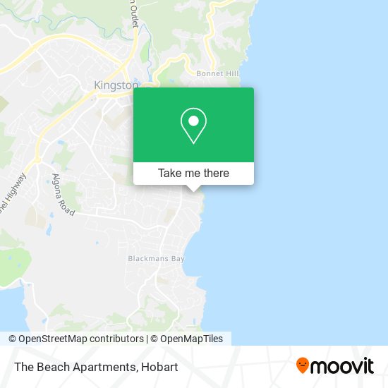 The Beach Apartments map