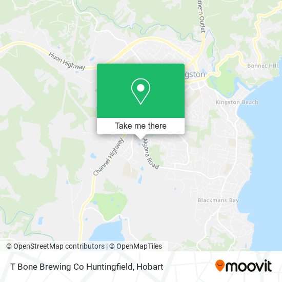 T Bone Brewing Co Huntingfield map