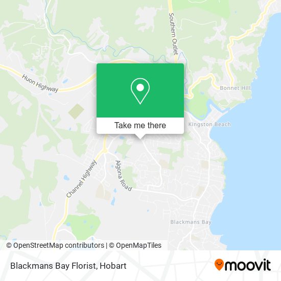 Blackmans Bay Florist map