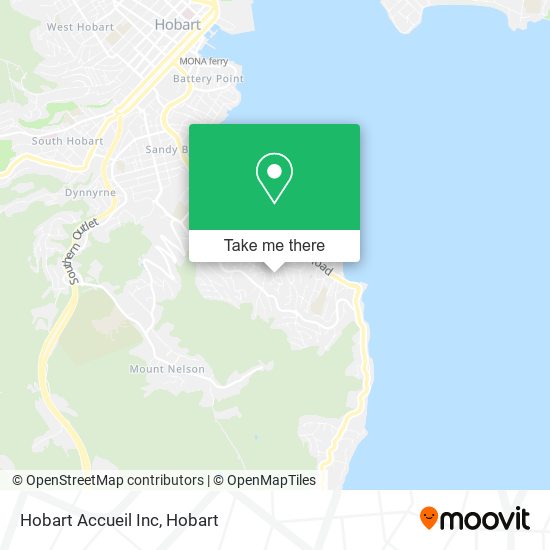 Hobart Accueil Inc map